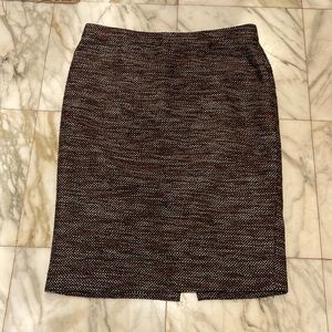 Ann Taylor Tweed Pencil Skirt Size 8